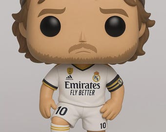 Custom Modric Resin Figure, Real Madrid Inspired Collectible
