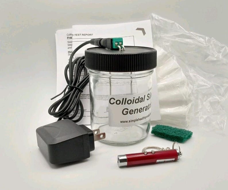 Colloidal Silverlazer Colloidal Silver Generator, 99.99% Silver Rods, 8oz Jar - Etsy
