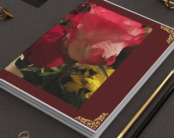 Floral Hardcover Journal: Matte Finish, Lined Pages