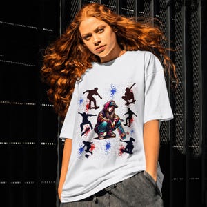 Skateboarder T-Shirt: Streetwear Skateboarding Tee, skaters gift