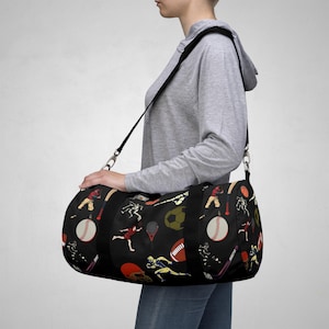 Sporty Duffel Bag for Athletes, Gym Goers, Sports Events, Travel, Fitness Enthusiasts - Perfect for Team Sports Gear