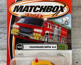Matchbox Volkswagen Beetle 4x4 - Weekend Cruisers #45 In Yellow Diecast Car
