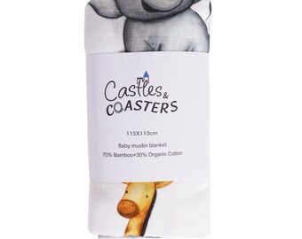 Adorable manta de bambú Animal Kingdom