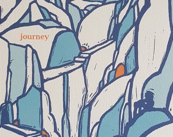 Journey Retirement Card, Trust the Journey Encouragement Card, Good Luck New Job Card, Thinking of You Card, Sympathy Handmade Greeting Card