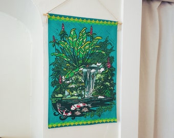 Tropisch wandtapijt wandkleed, klein wandtapijt slaapzaalinrichting voor meisjes, appartement college wanddecoratie voor haar, kerstcadeaus voor tieners