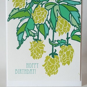 Cartão de aniversário para amante de cerveja para ele, cartão de feliz aniversário de 21 anos para irmão, cartões de felicitações de aniversário feitos à mão em linóleo para homens, cartão de aniversário para pai