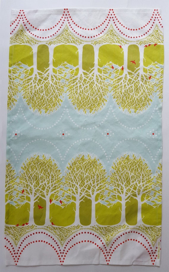 Christmas Birds Vintage Nordic Tea Towel Set Vintage Hanging Etsy