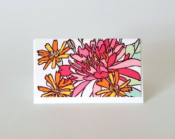 Notas pequeñas de flor de loto con sobre, minitarjetas botánicas con sobre, tarjetas de regalo con flores rosas, etiquetas de regalo pequeñas.