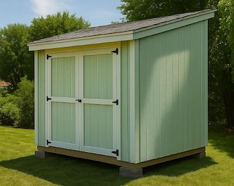 4x8 Lean To Shed Plans | PDF Download | Complete DIY Storage Shed Blueprint