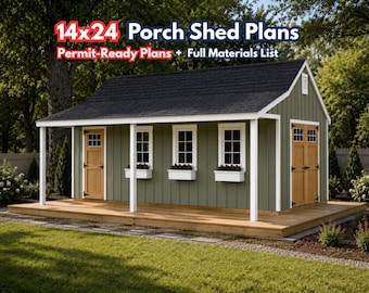 12x24 & 14x24 Shed Plans