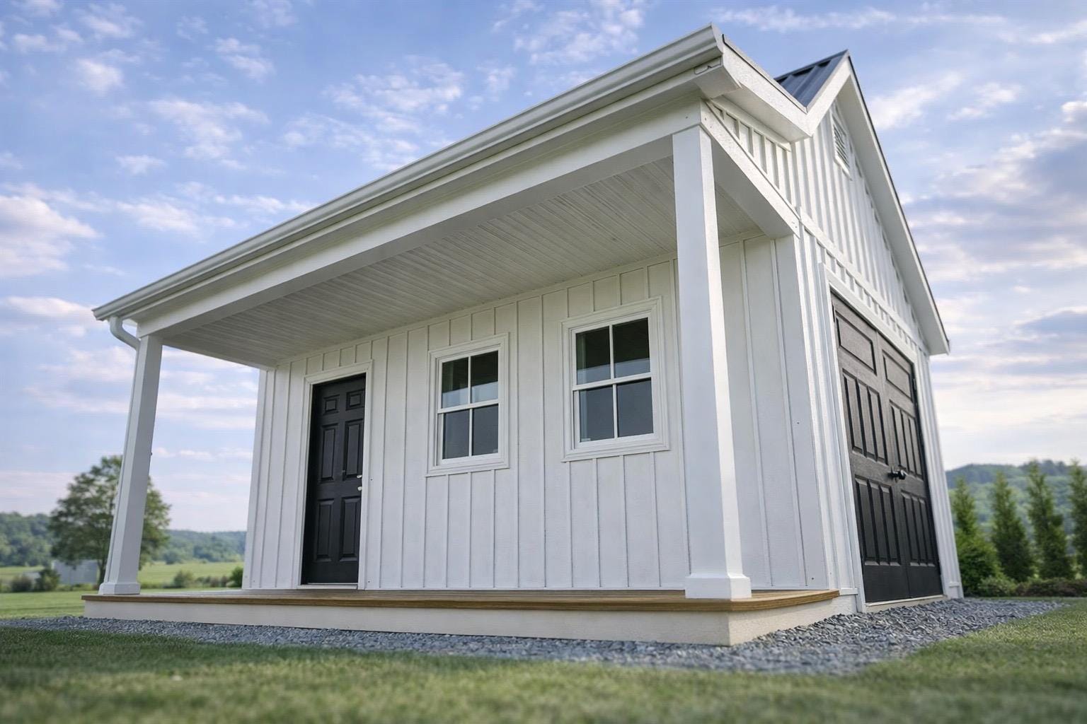 12x16 Cape Cod Shed Plans With Porch, Workshop Blueprints (PDF Download ...