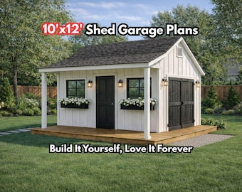 10x12 & 12x12 Shed Plans