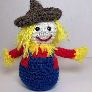 Small Handmade Fall Scarecrow Autumn Decor Harvest Season Accent Rustic Handmade Decoration