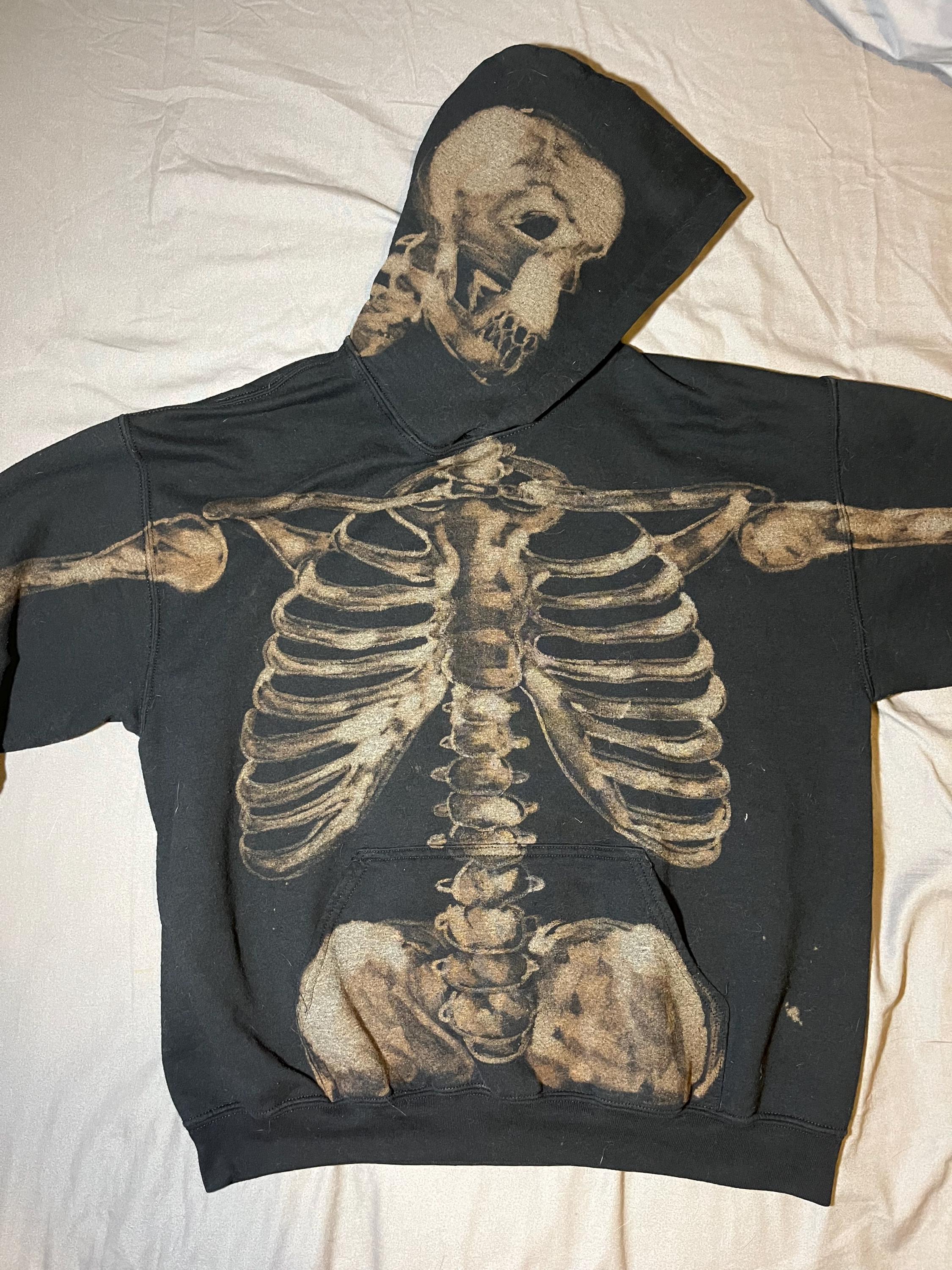 Bleach Skeleton Zip up Hoodie - Etsy Bleach Skeleton Zip up Hoodie - Etsy