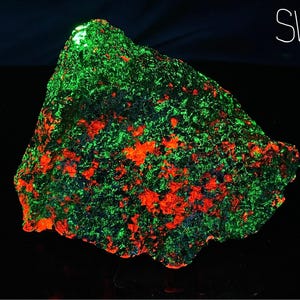 Willemite Calcite Franklinite UV Fluorescent Mineral Sample Franklin NJ E98