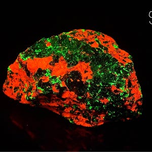 Willemite Calcite Franklinite UV Fluorescent Mineral Sample Franklin NJ E123