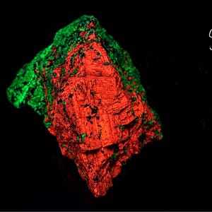 Willemite Calcite Franklinite UV Fluorescent Mineral Sample Franklin NJ E50