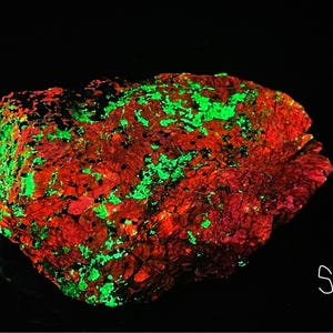 Willemite Calcite Franklinite UV Fluorescent Mineral Sample Franklin NJ E11