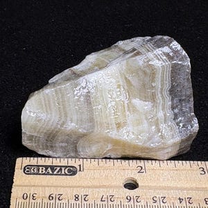 Zebra Calcite UV Fluorescent Mineral Sample Mexico E35