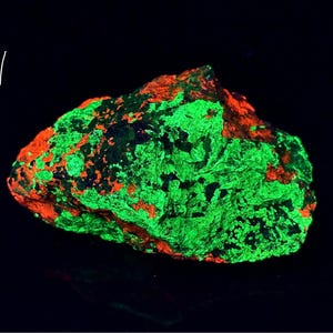 Willemite Calcite Franklinite UV Fluorescent Mineral Sample Franklin NJ E194