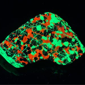 Willemite Calcite Franklinite UV Fluorescent Mineral Sample Sterling Hill NJ E56