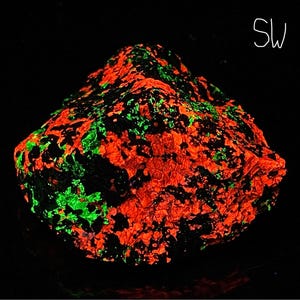 Willemite Calcite Franklinite UV Fluorescent Mineral Sample Franklin NJ E10