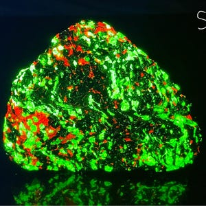 Willemite Calcite Franklinite UV Fluorescent Mineral Sample Sterling Hill NJ E67