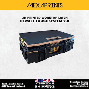 3D Printed Flush Latches for DeWalt ToughSystem 2.0 Worktop