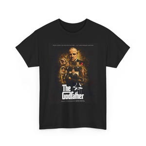 Gudfadern-filmen T-shirt, unisex bomullst-shirt, vintagefilmkläder, present till filmälskare, klassisk biomerchandise