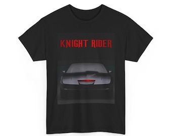 Knight Rider Unisex Heavy Cotton Tee, Retro TV Show Shirt, Gift for Fans, Unisex Apparel, Nostalgic T-Shirt, Vintage Style Wear