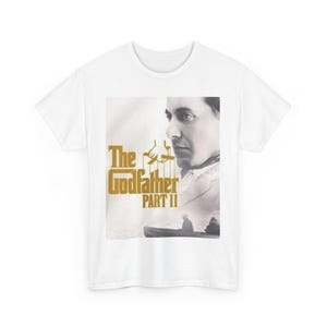 Godfather Part II Unisex Heavy Cotton Tee - Vintage Movie Merchandise, Film Lovers Gift, Classic Cinema Apparel, Retro Style T-Shirt