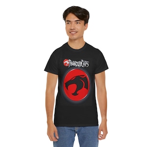 Camiseta unisex de algodón grueso de los ThunderCats, camiseta retro, estilo vintage, ropa para fans de los dibujos animados, regalo para geeks, ropa nostálgica de los 80