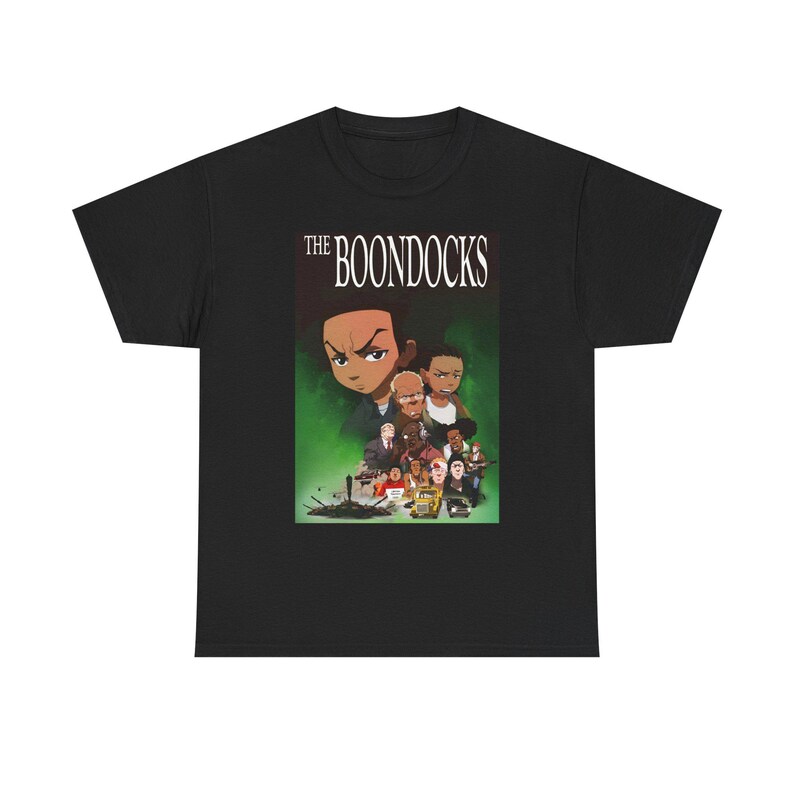Retro the Boondocks Unisex Heavy Cotton Tee, Graphic T-shirt ...