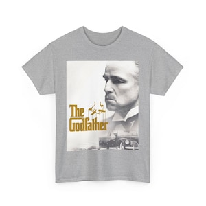 The Godfather Unisex Heavy Cotton Tee | Classic Movie T-Shirt, Vintage Apparel, Fan Merchandise, Gift for Film Lovers, Casualwear