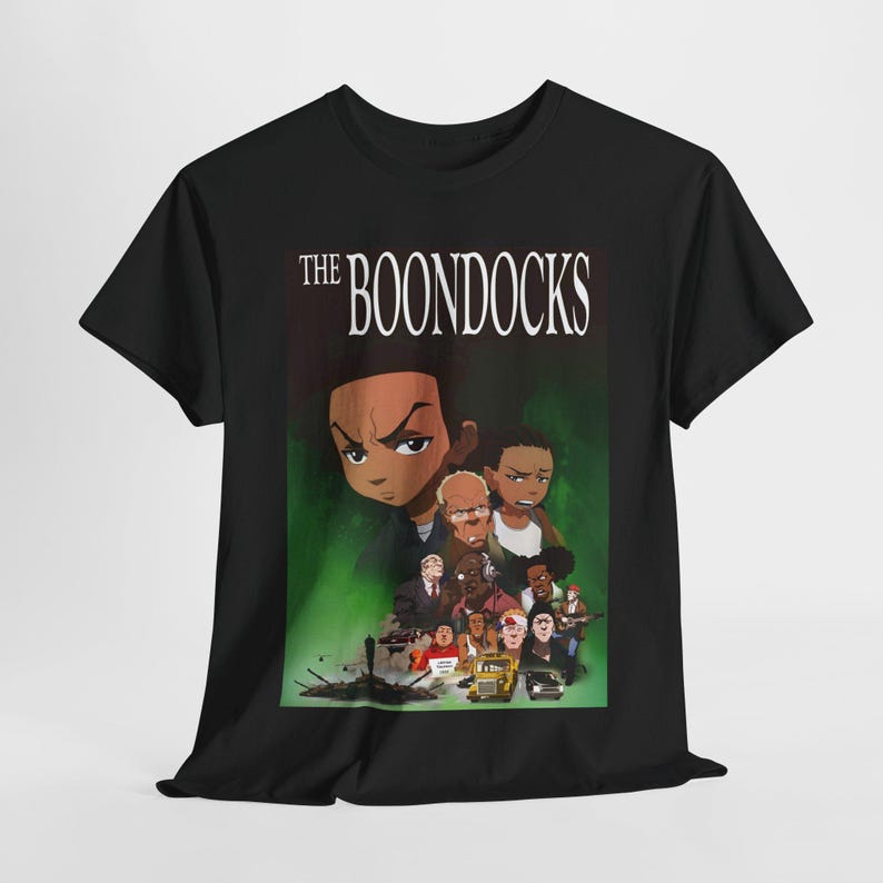 Retro the Boondocks Unisex Heavy Cotton Tee, Graphic T-shirt ...
