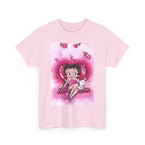 Betty Boop Graphic Tee, Cute Cartoon Shirt, Vintage Style Apparel, Fun Gift for Fans, Casual Fashion Top