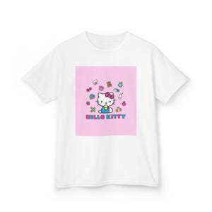Hello Kitty Character Tee | Kids T-Shirt, Pink Cartoon Design image 1