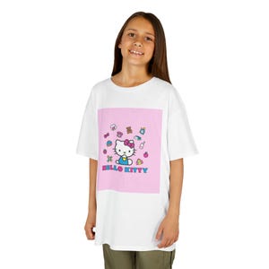 Hello Kitty Character Tee | Kids T-Shirt, Pink Cartoon Design image 3