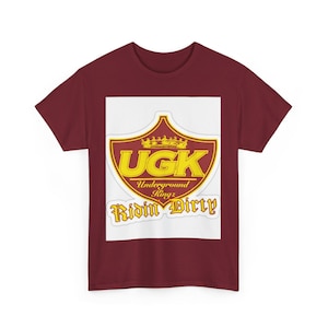 UGK Heavy Cotton Tee - Retro Rap Music Merch, Unisex Streetwear, Casual Summer Top, Perfect Gift for Hip-Hop Fans, Classic Music Tee