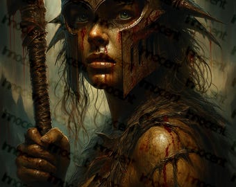 Warrior Woman Digital Art