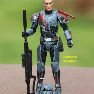 Custom Hand-Painted 6" Star Wars Action Figure: Bad Batch or Clone Trooper Crosshair