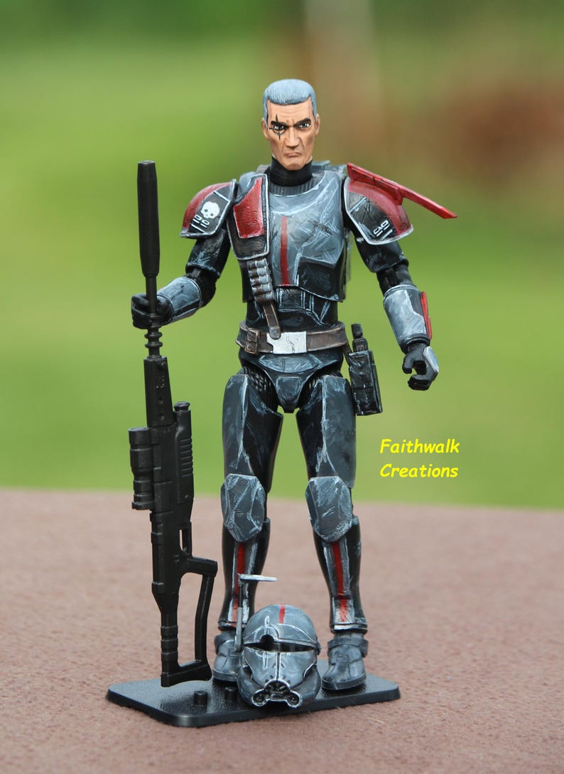 Custom Hand-Painted 6" Star Wars Action Figure: Bad Batch or Clone Trooper Crosshair