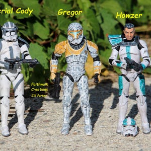 Custom Hand-Painted 6" Star Wars Action Figure: Bad Batch or Clone Trooper image 11
