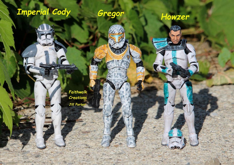Custom Hand-Painted 6" Star Wars Action Figure: Bad Batch or Clone Trooper image 11