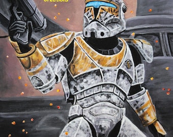 Star Wars The Clone Wars Captain gregreg auf Abafar 8x10 Fan Art Giclée-Druck