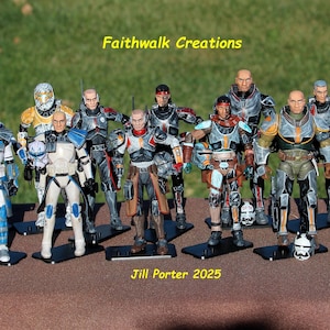 Custom Hand-Painted 6" Star Wars Action Figure: Bad Batch or Clone Trooper