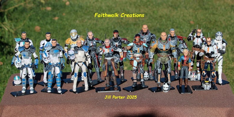 Custom Hand-Painted 6" Star Wars Action Figure: Bad Batch or Clone Trooper image 1