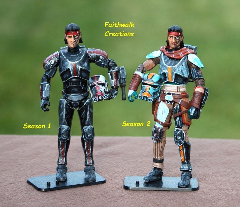 Custom Hand-Painted 6" Star Wars Action Figure: Bad Batch or Clone Trooper image 4