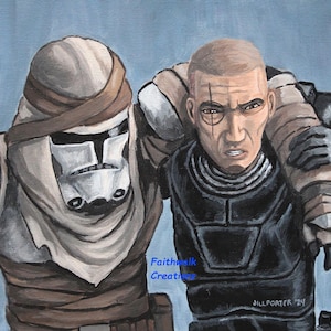 Star Wars Bad Batch Mayday and Crosshair fan art 8x10 giclee print