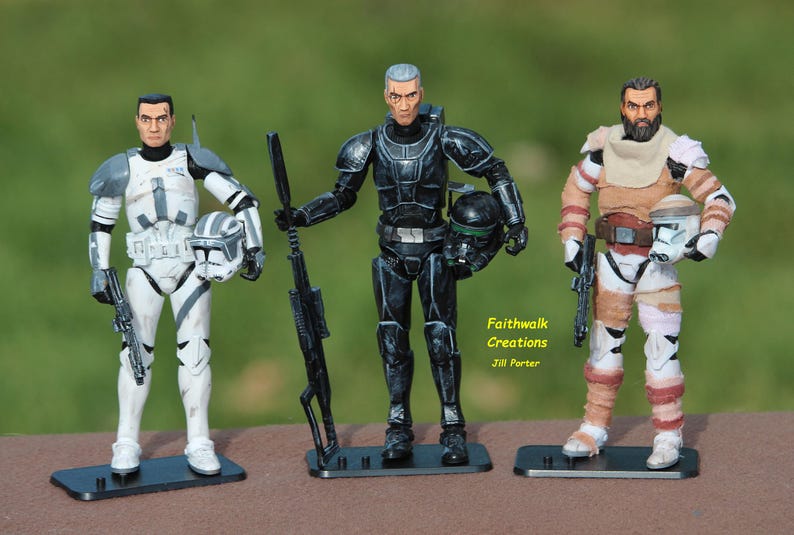 Custom Hand-Painted 6" Star Wars Action Figure: Bad Batch or Clone Trooper Imperial Cody